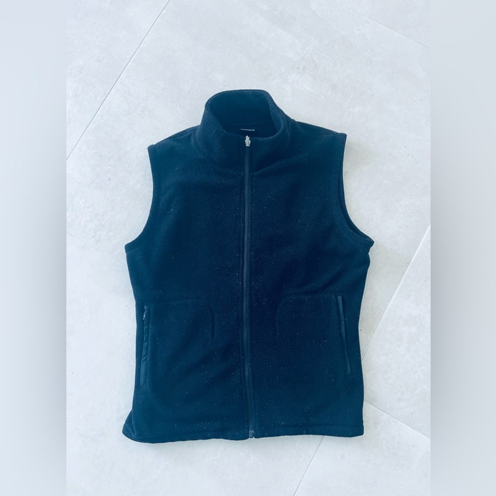 Mexx Sport French Black Sweater Fleece Ski Vest.